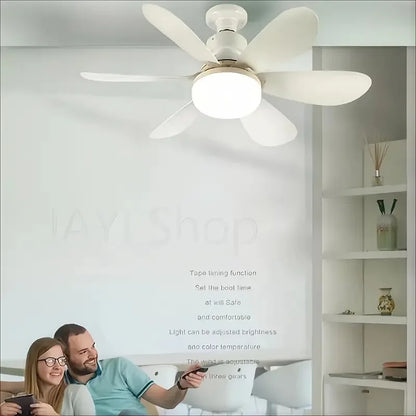 Ceiling Fans With Remote Control and Light LED Lamp Fan