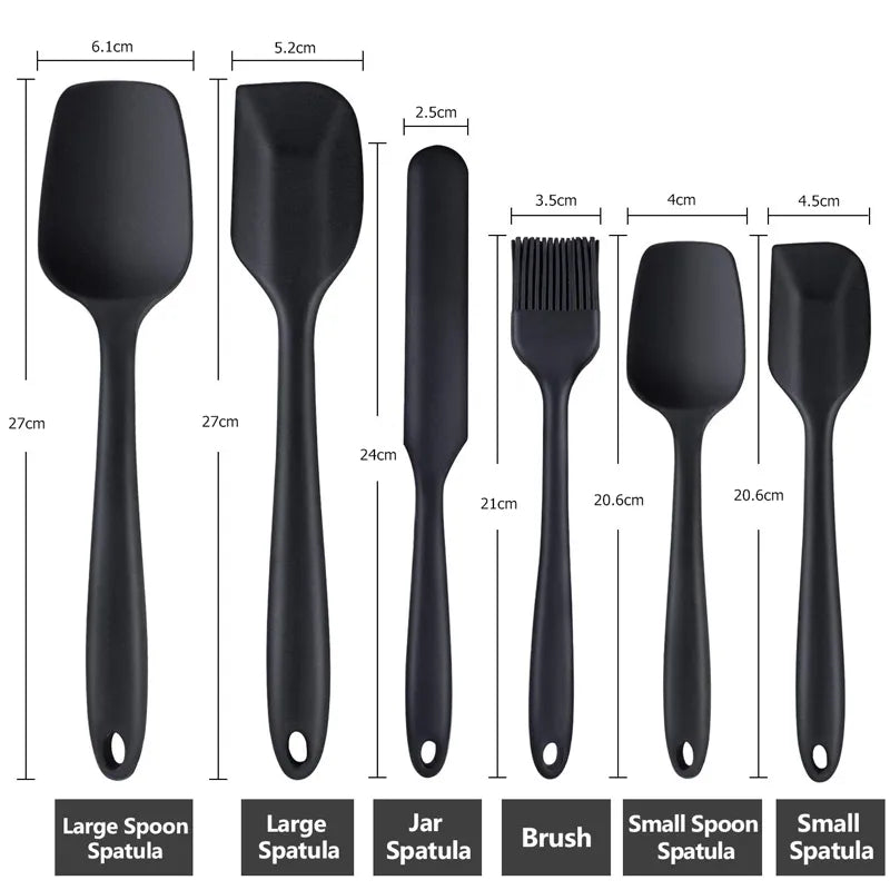 LMETJMA 6-Piece Silicone Spatula Set