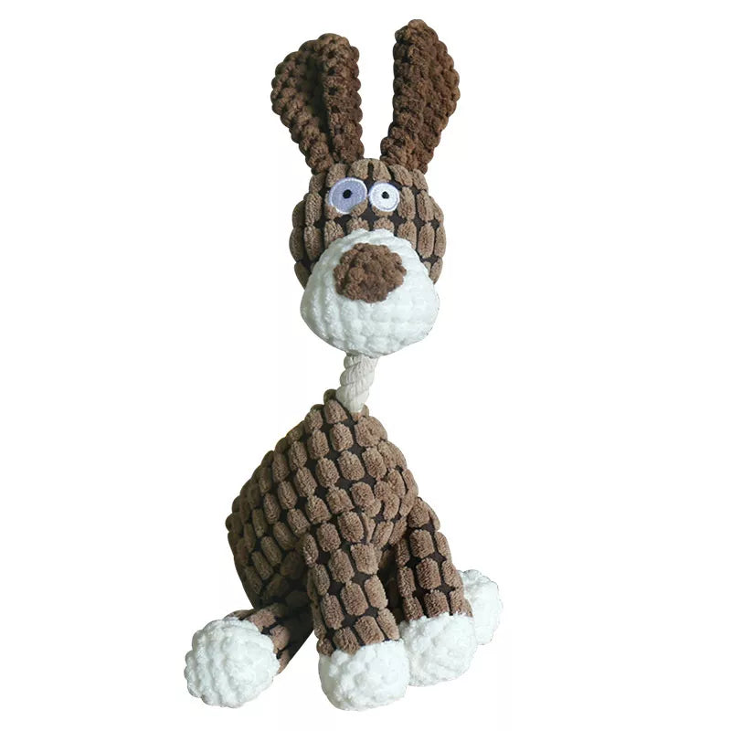 Donkey Shape Corduroy Chew Toy For Dogs