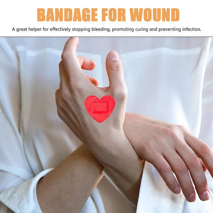 Breathable Red Heart Band Aid