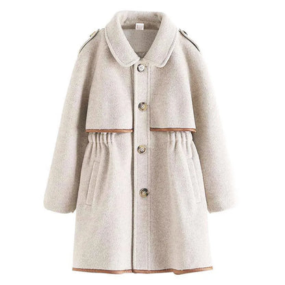 Fashion Winter Girls Woolen Coats