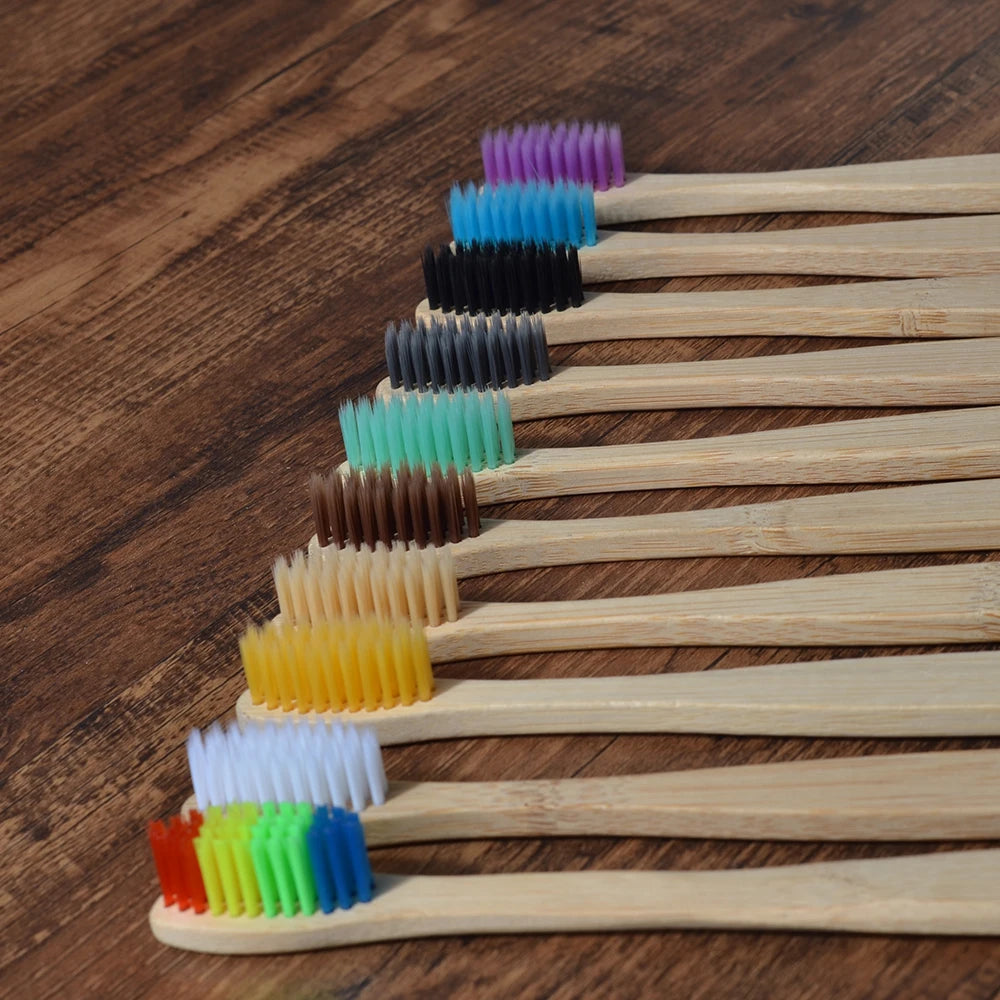 Colorful Natural Bamboo ToothBrush Sets