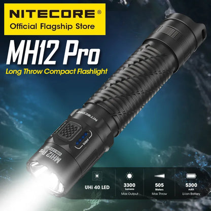 NITECORE MH12 Pro USB-C Rechargeable Compact Flashlight