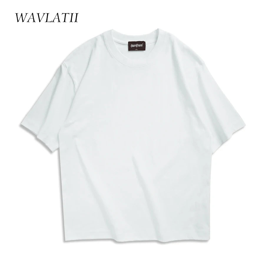 WAVLATII Oversized Summer T shirts for Women