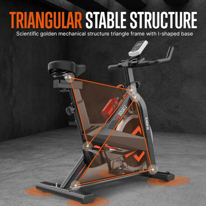 Indoor Magnetic Exercise Bicycle With Training Console