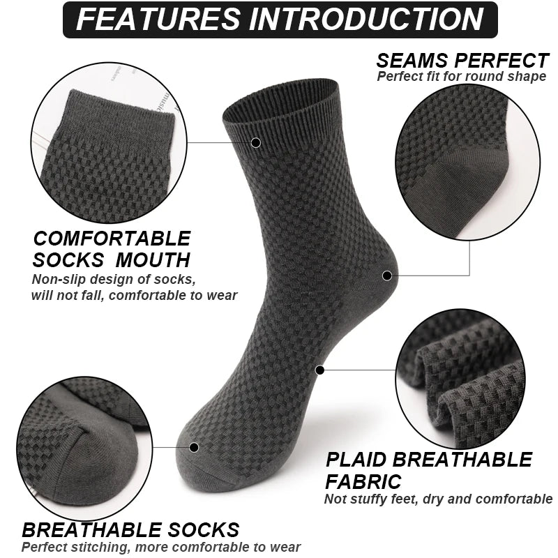 Men bamboo fiber socks