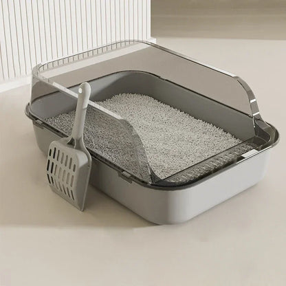 Pet Litter Box for Cat Open Large Capacity