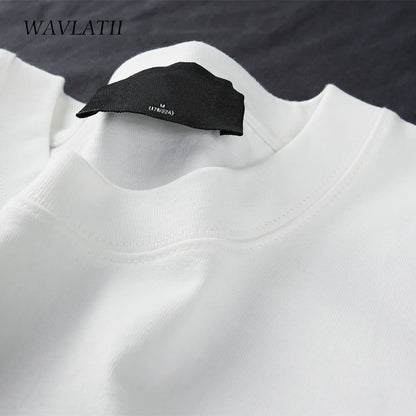 WAVLATII Oversized Summer T shirts for Women