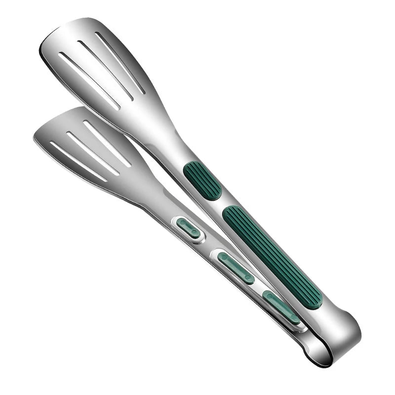 Non-Slip Stainless Steel Food Tongs