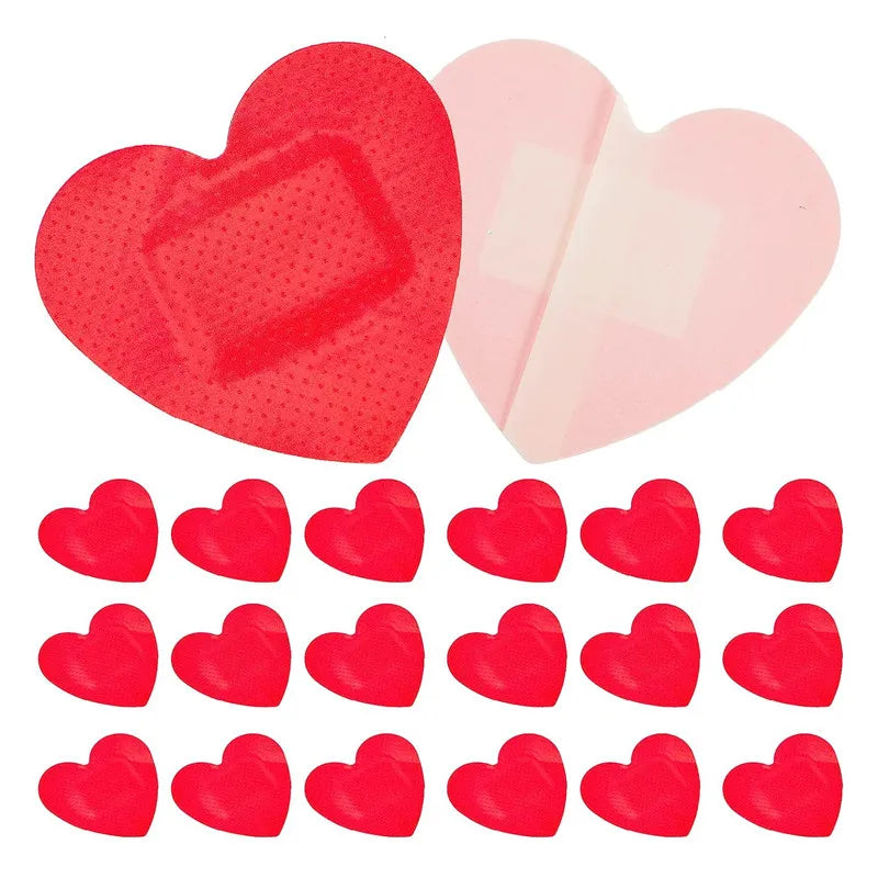 Breathable Red Heart Band Aid