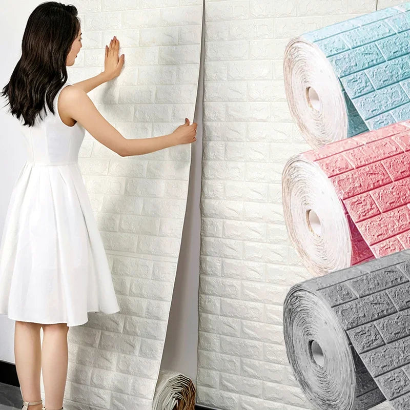 Self-Adhesive  Brick Wall Stickers Wallpaper