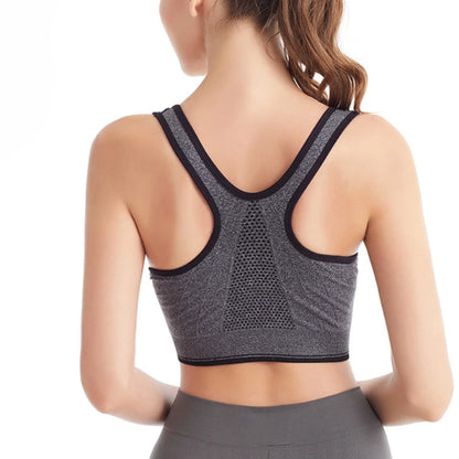 Front Zip Sports Bra