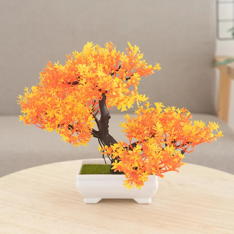 Artificial Plastic Bonsai Plants Ornaments