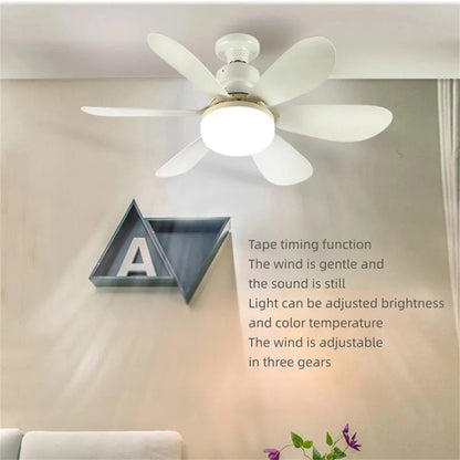 Ceiling Fans With Remote Control and Light LED Lamp Fan