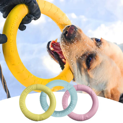 Dog Toy Training Ring Puller Puppy Flying Disk