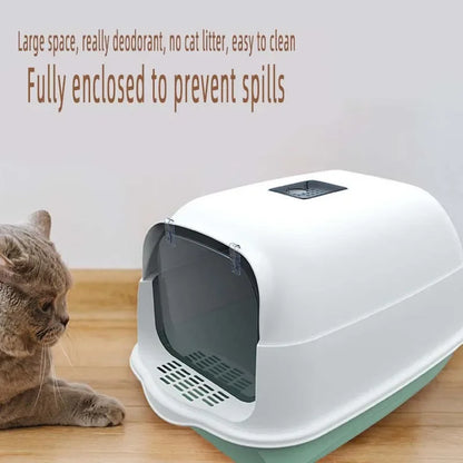 Deodorant Pet Enclosed Litter Box