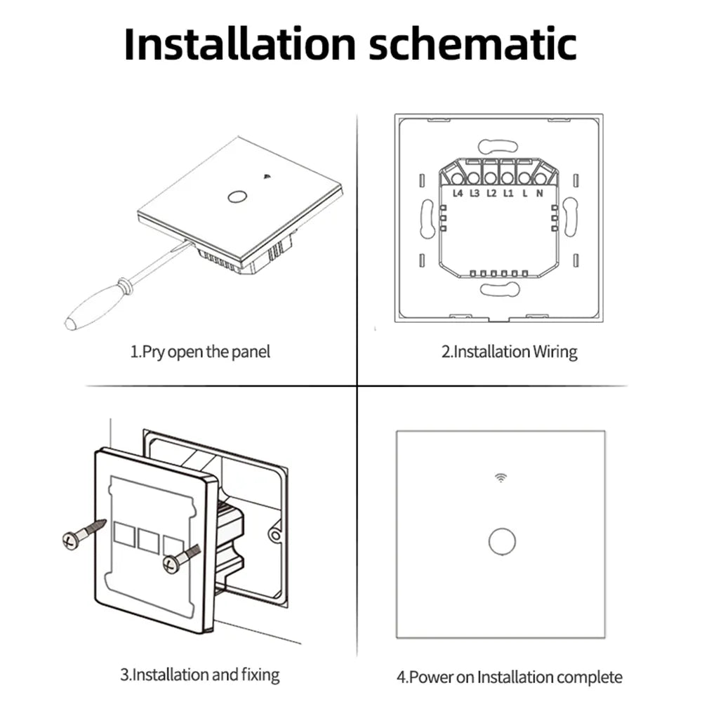 Smart Switch Touch Light Switch Gang