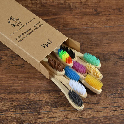 Colorful Natural Bamboo ToothBrush Sets