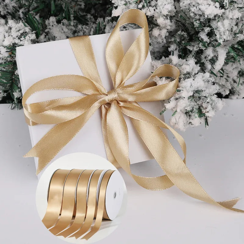 Gift Wrapping Champagne Gold Ribbon