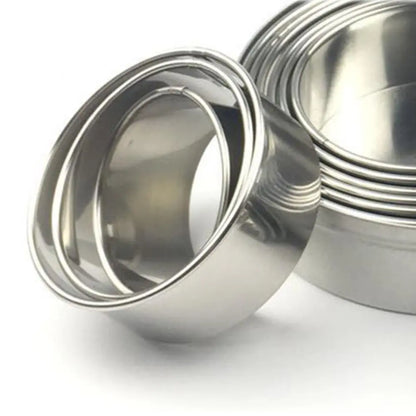 Stainless Steel Round Cake Baking Mold Set