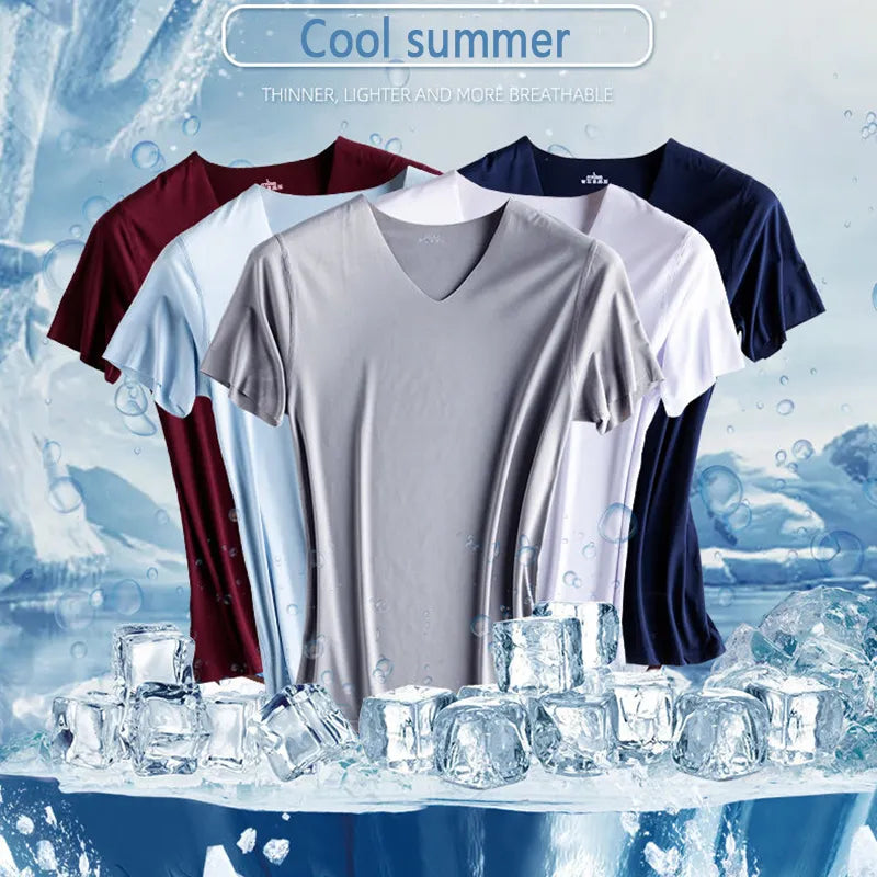 Seamless Breathable Ice Silk T-Shirt Vest