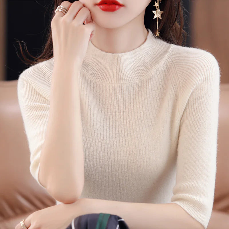 Cashmere Women Sweater Knitted Tops