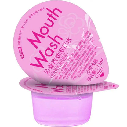 Portable Disposable Mint Rose Mouth Wash