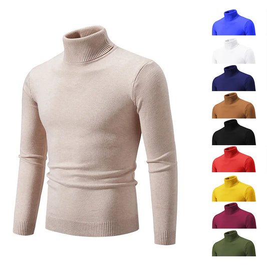 Autumn and Winter Turtleneck Men Sweater