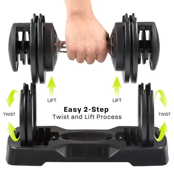 Adjustable 25lb & 55lb Dumbbell