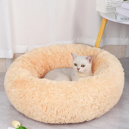 Round Soft Shaggy Cat Nest Mat