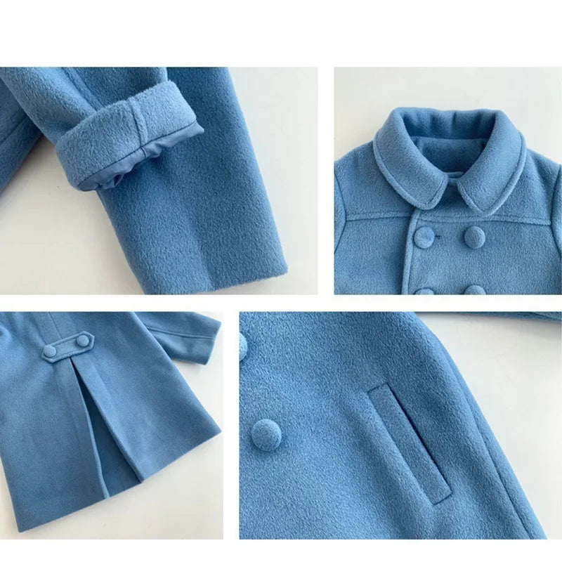 Girls Korean Wool Coats