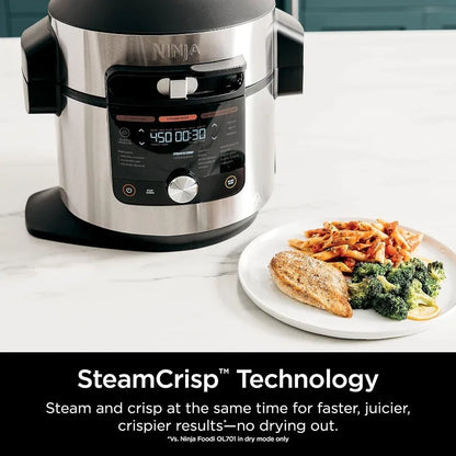 Pressure Cooker Steam Fryer with SmartLid