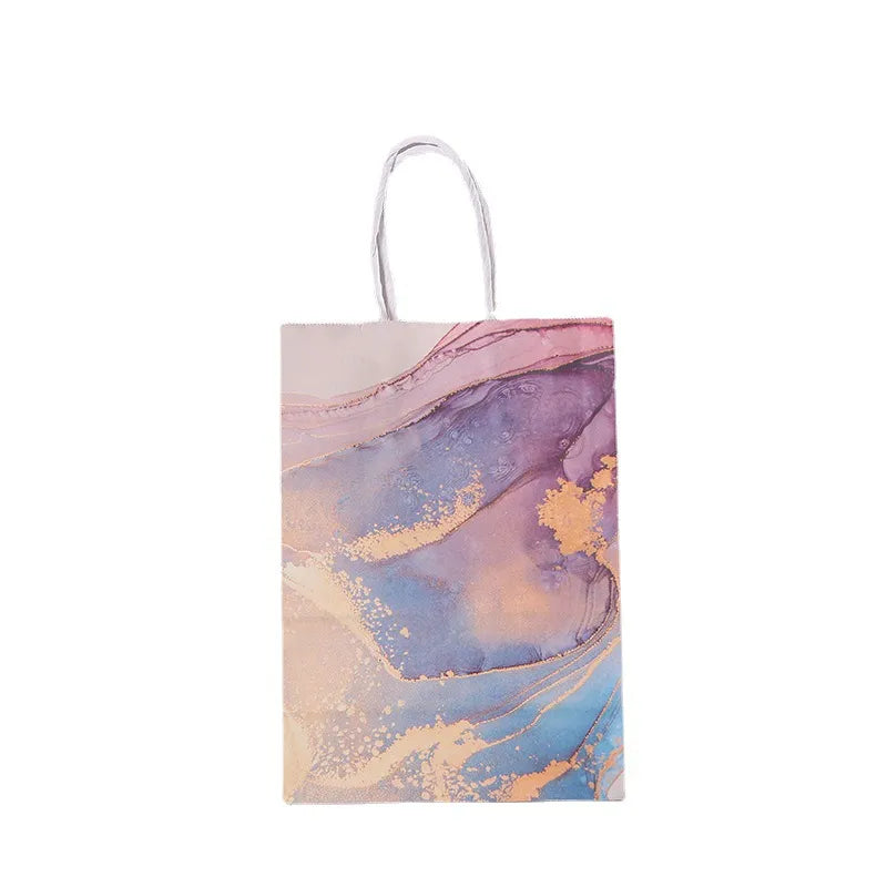 Marble Design Kraft Paper Gift Bag