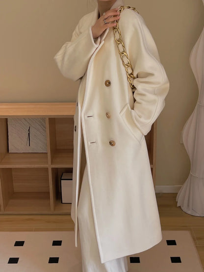 Classic Camel Cashmere Coat