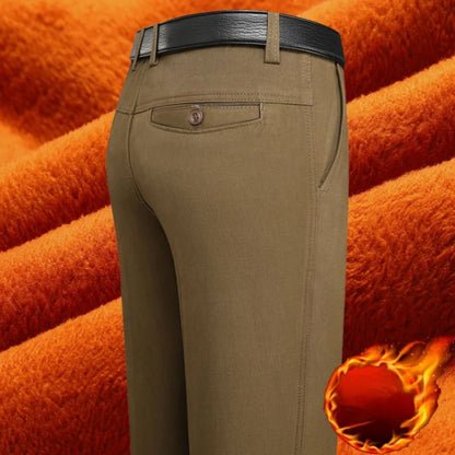 Winter Warm Fleece Suit Pants Slacks