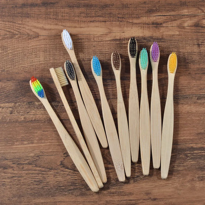 Colorful Natural Bamboo ToothBrush Sets