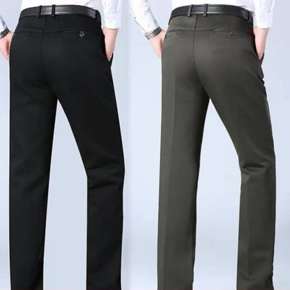 Winter Warm Fleece Suit Pants Slacks