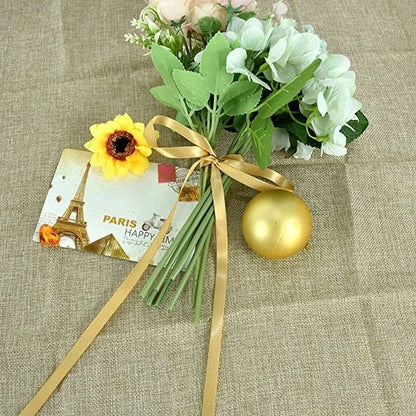 Gift Wrapping Champagne Gold Ribbon