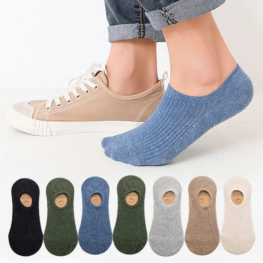 Non-slip Silicone Invisible Cotton Sock