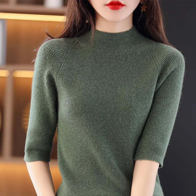 Cashmere Women Sweater Knitted Tops