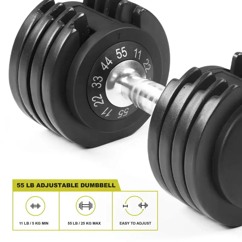 Adjustable 25lb & 55lb Dumbbell