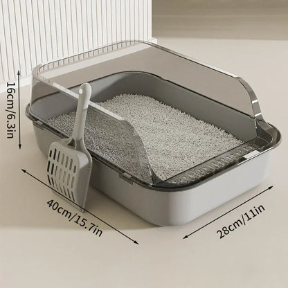 Pet Litter Box for Cat Open Large Capacity