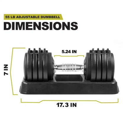 Adjustable 25lb & 55lb Dumbbell