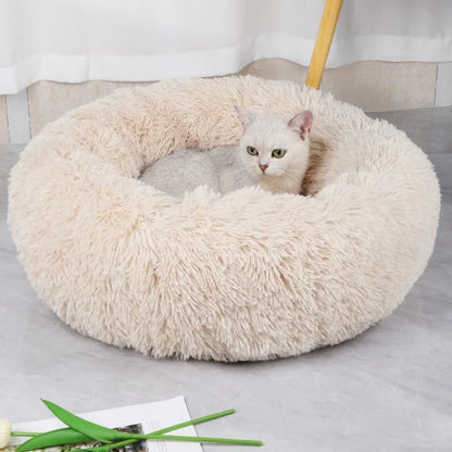 Round Soft Shaggy Cat Nest Mat