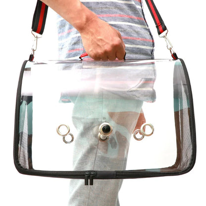 Portable Clear Bird Parrot Transport Cage