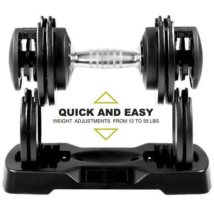 Adjustable 25lb & 55lb Dumbbell