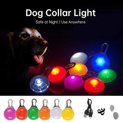 Rechargeable Led Dog Collar Pendant