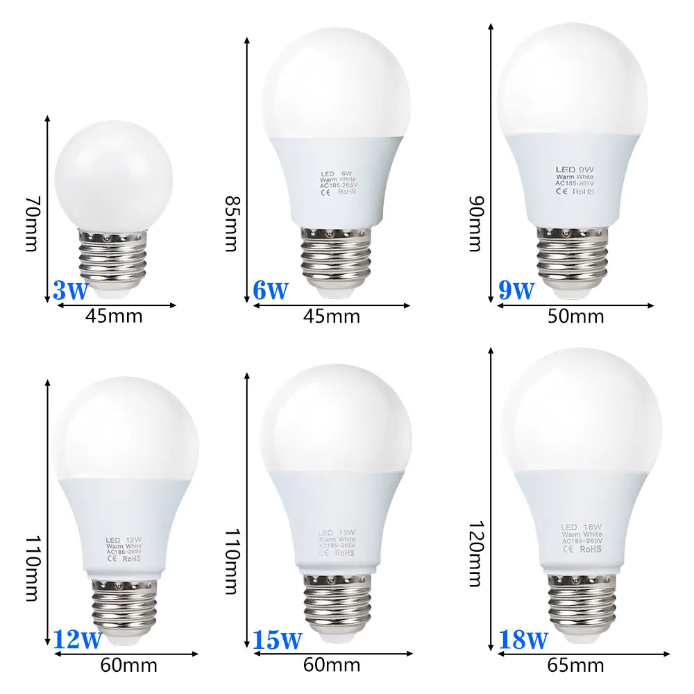 E27 LED Bulb Lamps