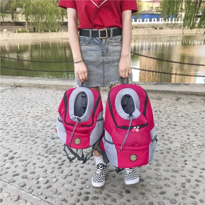 New Double Portable Shoulder Travel Pet Backpack