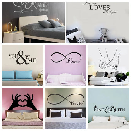 Lovers Quotes Wall Sticker For Bedroom